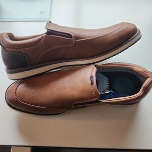 Nunn Bush Hyde II Brown Slip-On Loafers